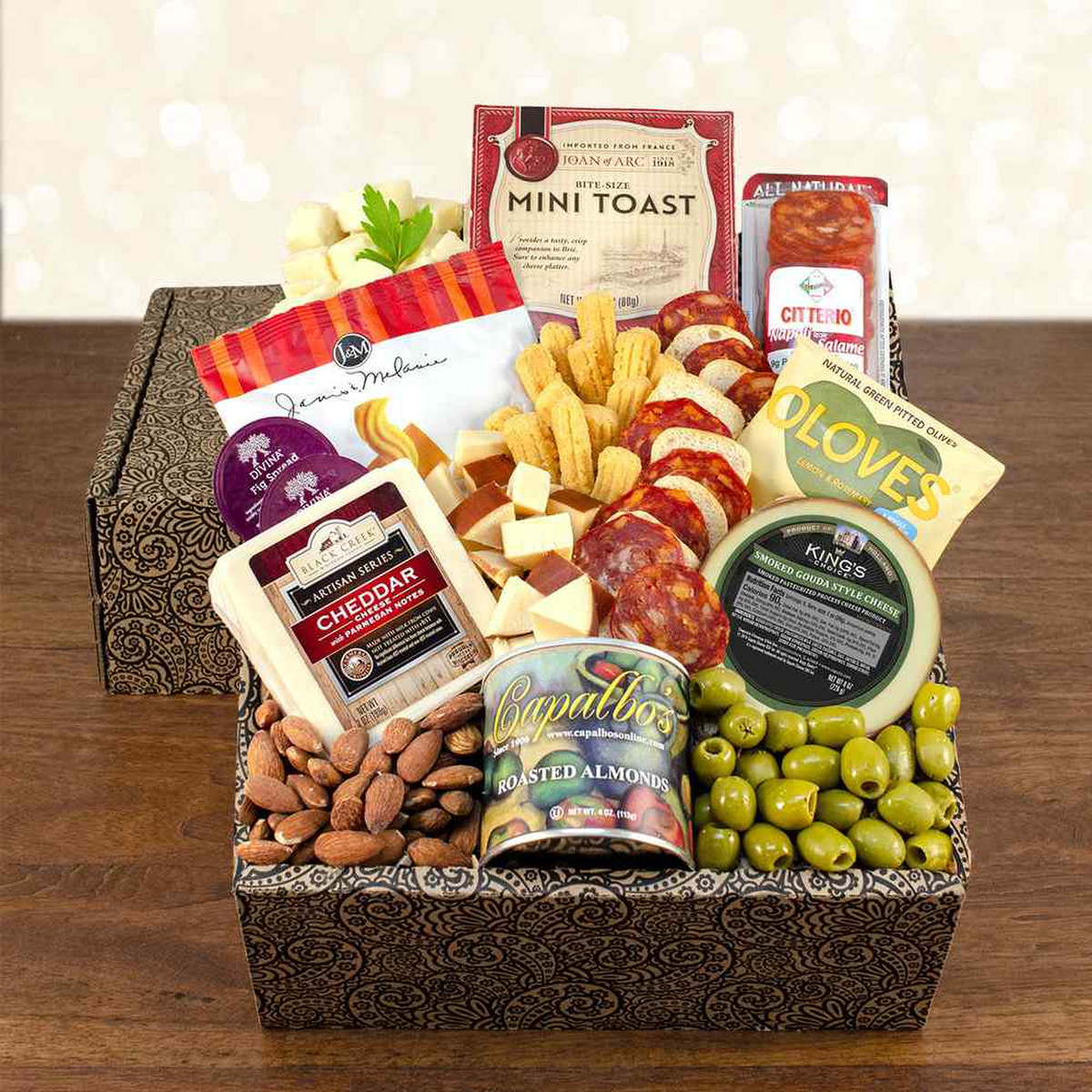 Capalbos Cheese and Crackers Classic Collection Gift Box
